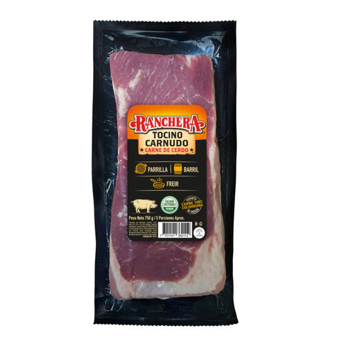 tocino en bloque ranchera 750g